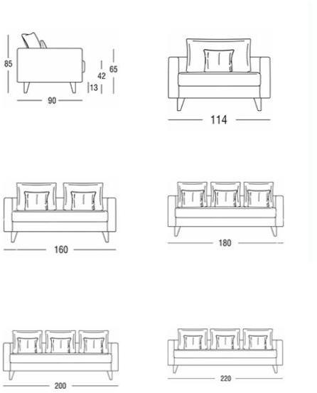 Marac 3-х местный кожаный диван Willy slim sun-id-1425410 - Вид №2