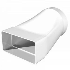 Соединитель эксцентриковый плоского с круглым пластик 55х110/D100 511СП10КП 14163