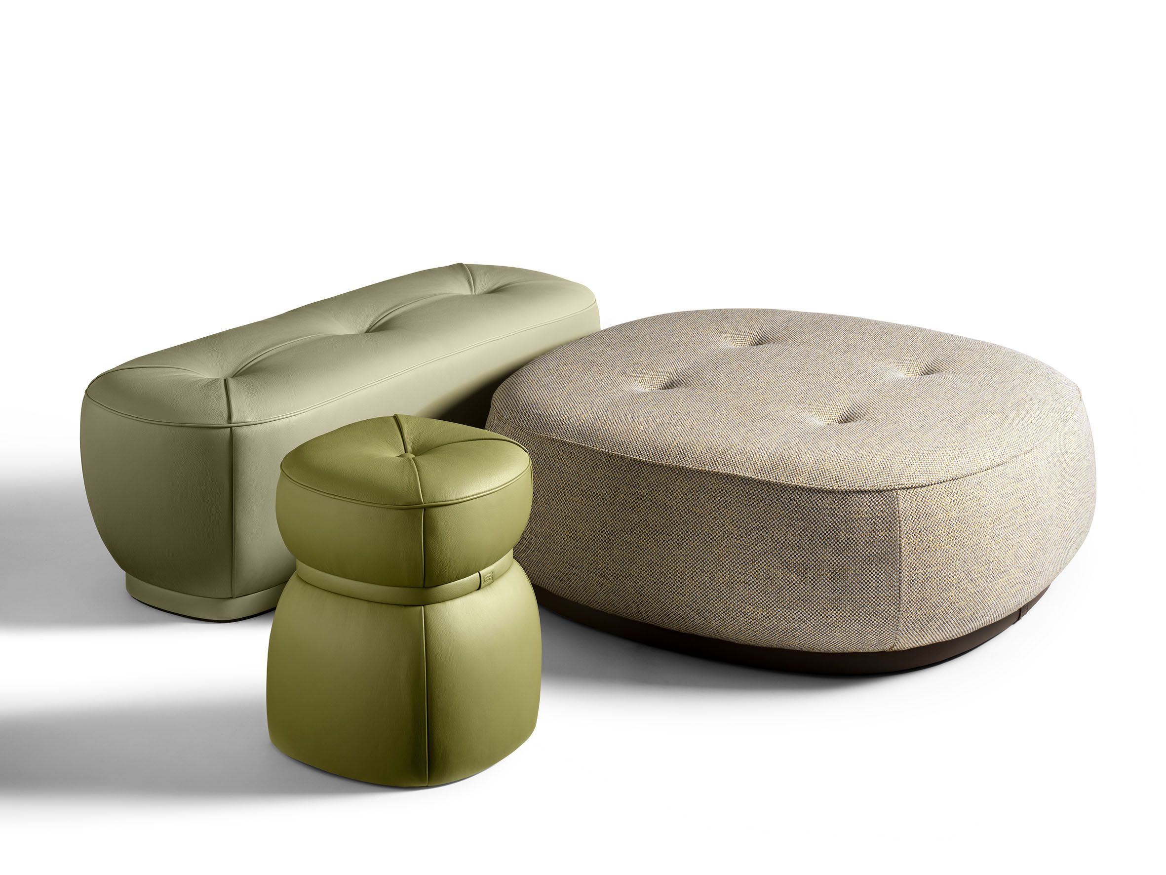 Кожаный пуф Poltrona Frau коллекция-диваны и кресла ARCH-00055232 - Вид №2