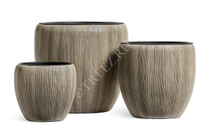 41.3320-06-044-BB-39 Кашпо  Effectory - серия Wow - Конус-Чаша - Капучино Цветочная коллекция