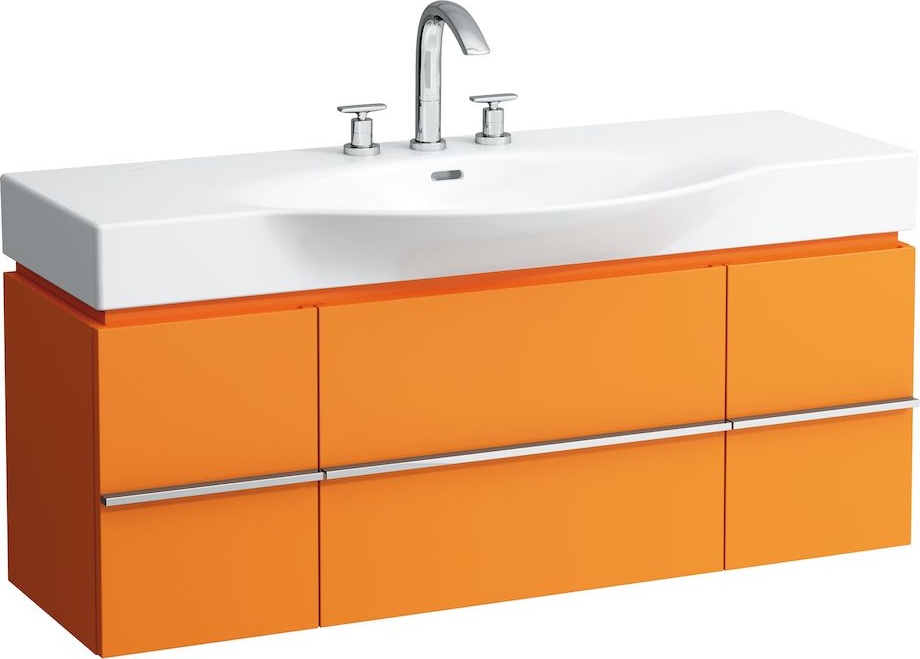 H4013020759991 Шкафчик под раковину, для раковин 811704, 812704, 2 выдвижных ящика с 2 дверцами, 2 стеклянные полки LAUFEN PRO - Вид №22