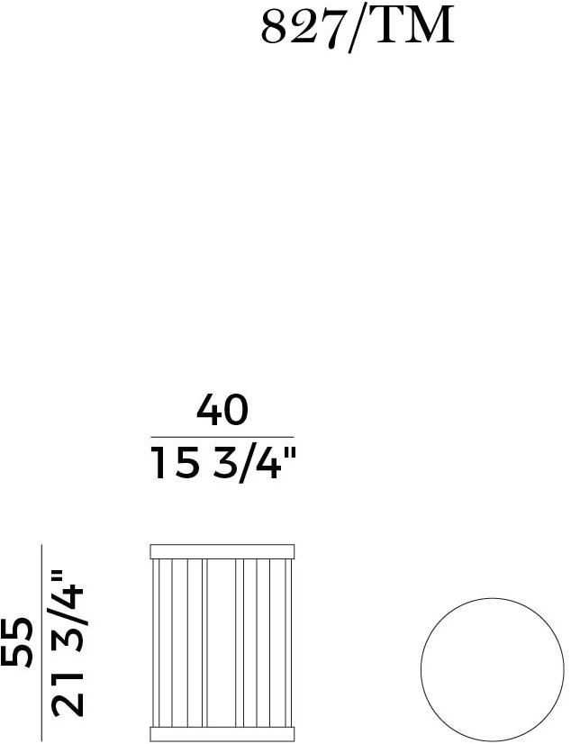 Potocco Журнальный столик из дуба Rondò 827/tm RONDO - Вид №5