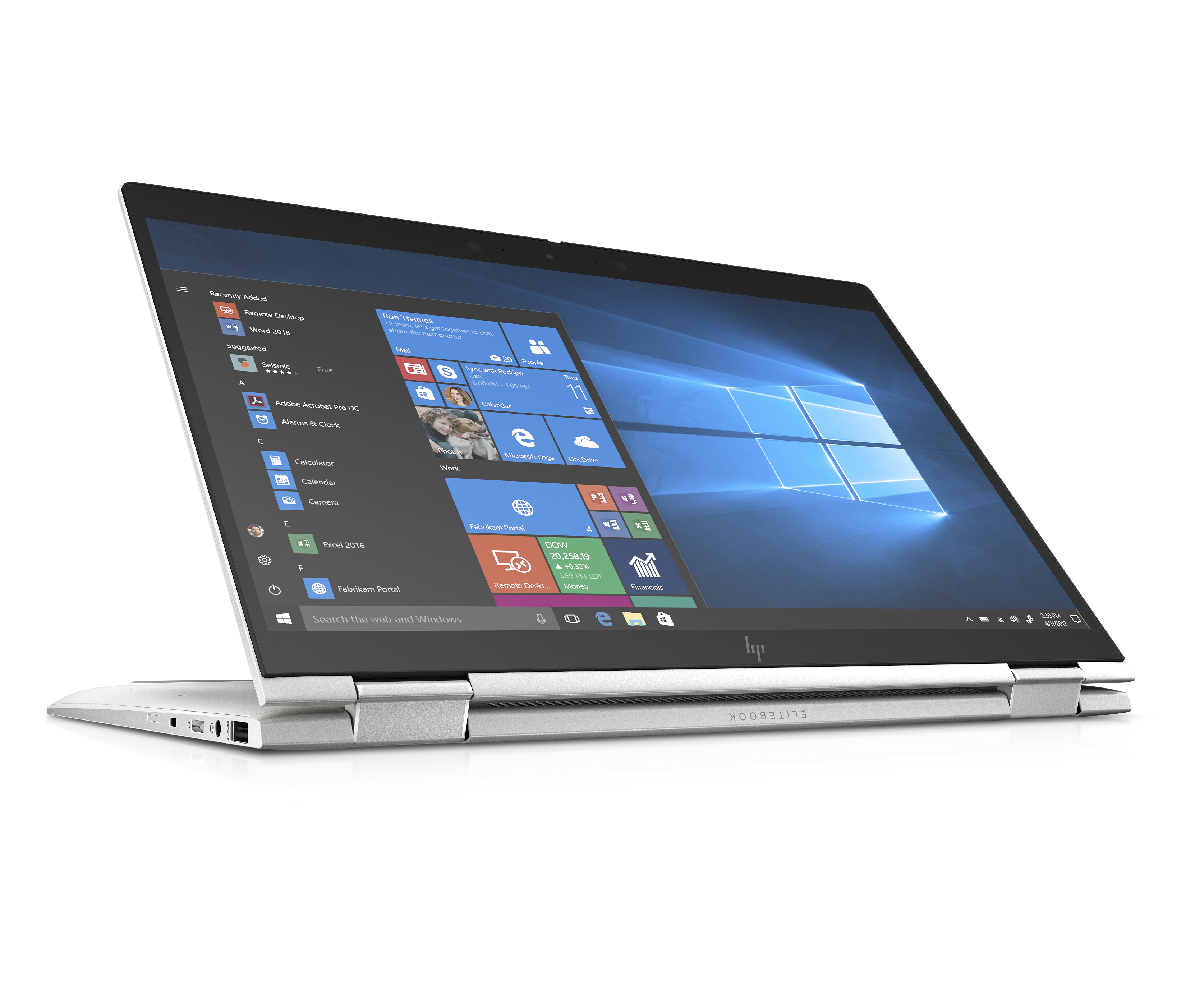 7KN26EA#ACB elitebook x360 1040 g6 14"(1920x1080)/touch/intel core i5 8265u(1.6ghz)/8192mb/256ssdgb/nodvd/int:intel hd graphics 620/67whr/war 3y/1.35kg/metallic grey/w10pro + 400 nit, no pen HP Santreyd  - Вид №4