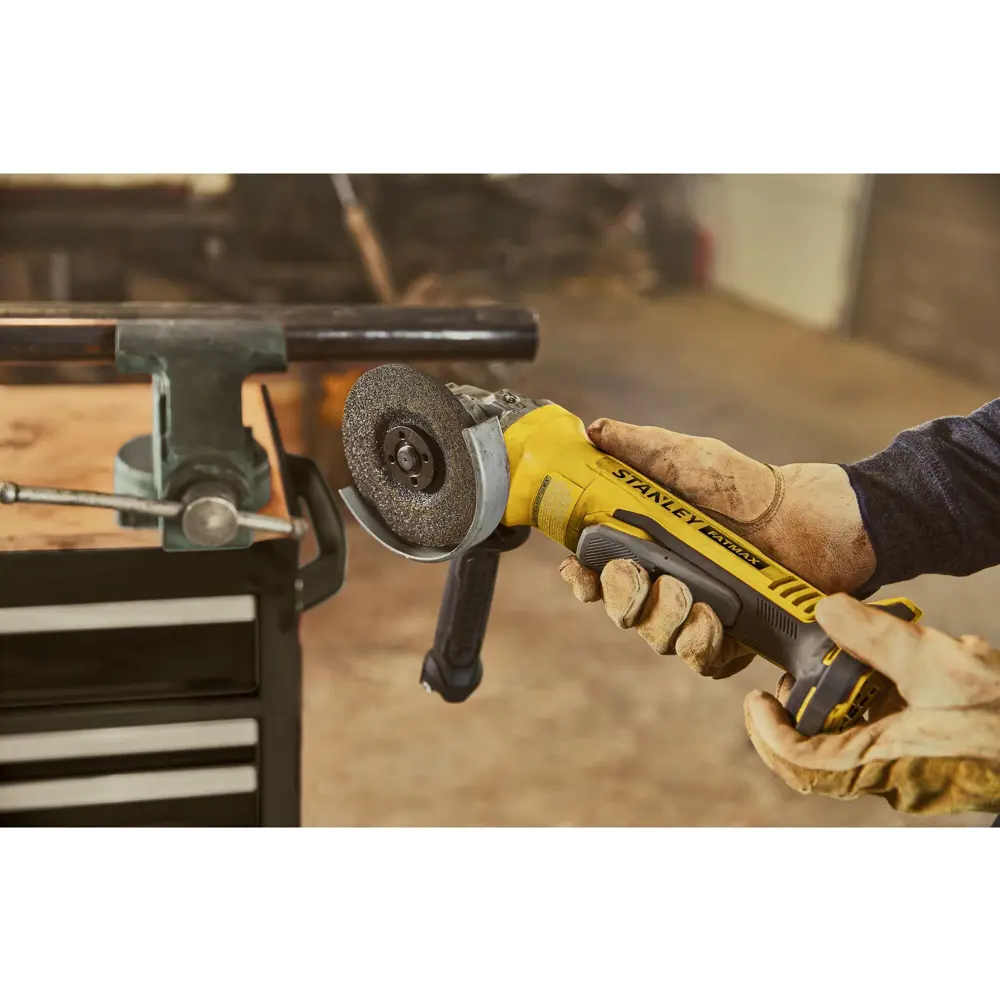 УШМ аккумуляторная бесщеточная Stanley Fatmax SFMCG700B-XJ, 18 В, 125 мм, без АКБ и ЗУ STLM-2110584 - Вид №10