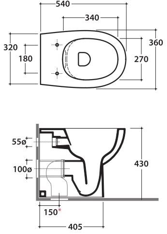 Md001/002/003/004 bi Приставной унитаз напольный Белый Ceramica Globo 4ALL Италия - Вид №10