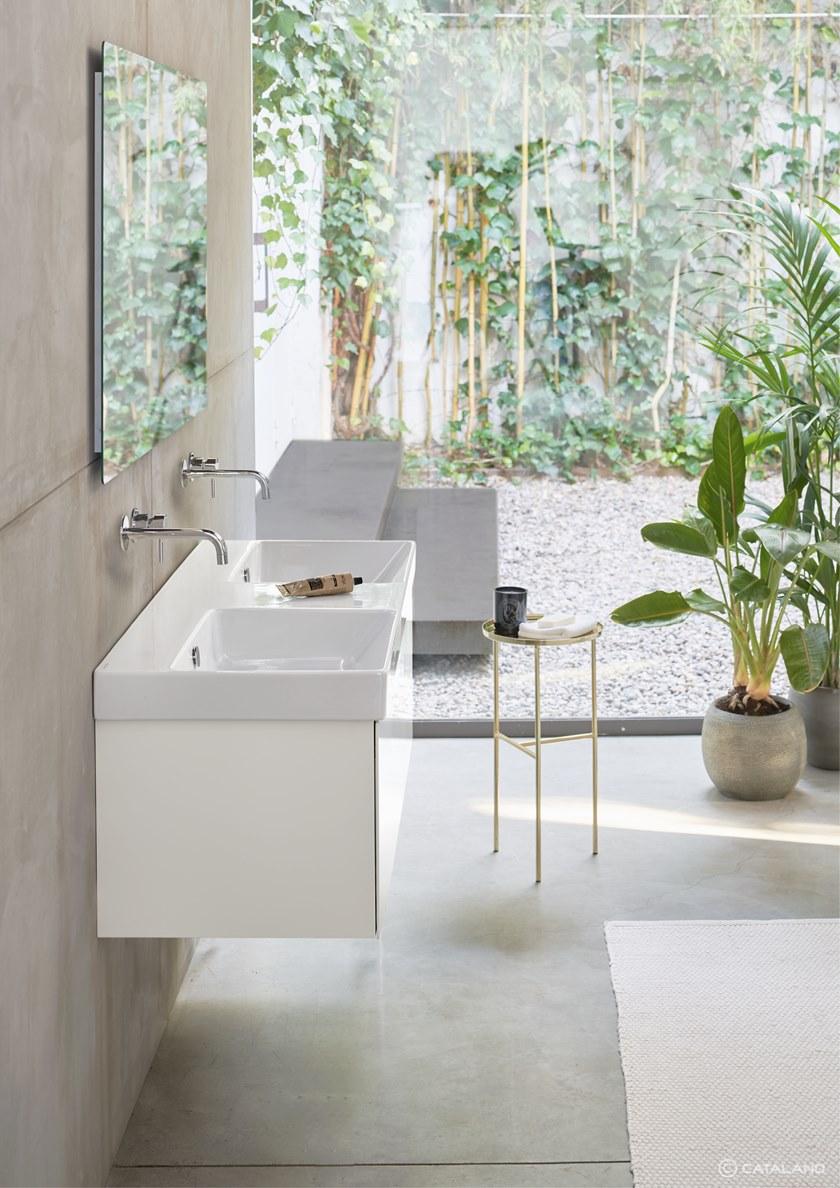 Подвесная раковина настенная овальная CERAMICA CATALANO New zero белая sun-id-1448392 - Вид №4