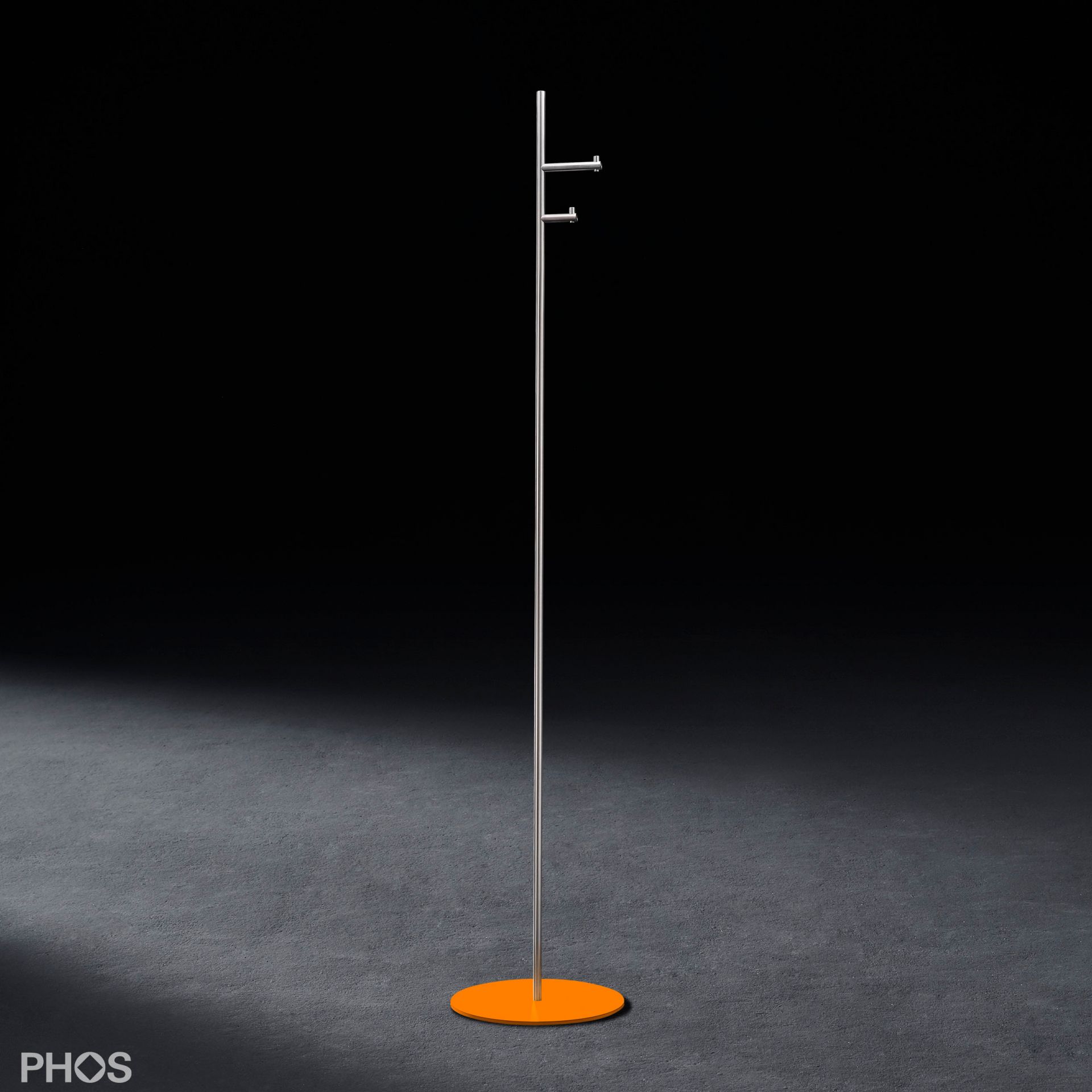 GSTS2S-BPO Вешалка для одежды с 2 крючками, основание: оранжевое. PHOS 