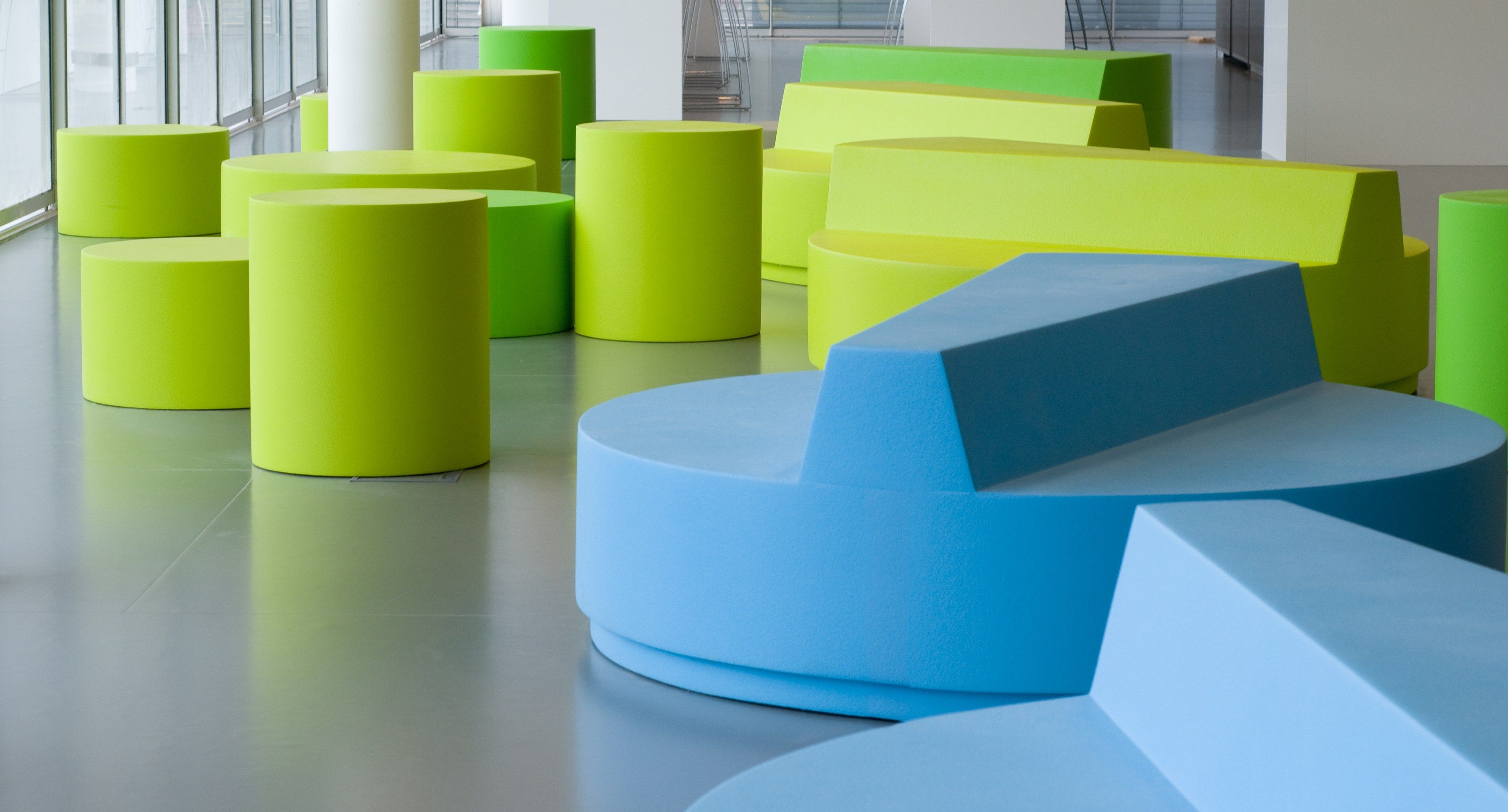 Pouf rotondo in QM Foam per contract Quinze & Milan Круглая ARCH-00018885 - Вид №2