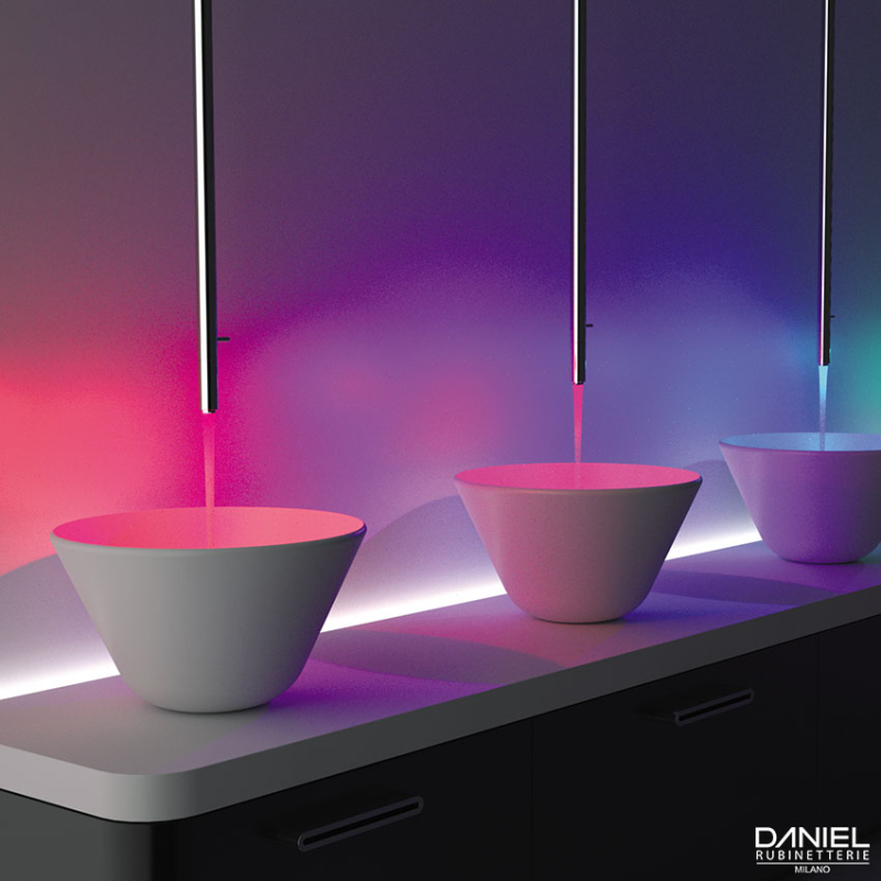 SL20703XLC Смеситель для раковины DANIEL RUBINETTERIE Colonne a soffitto - Вид №1