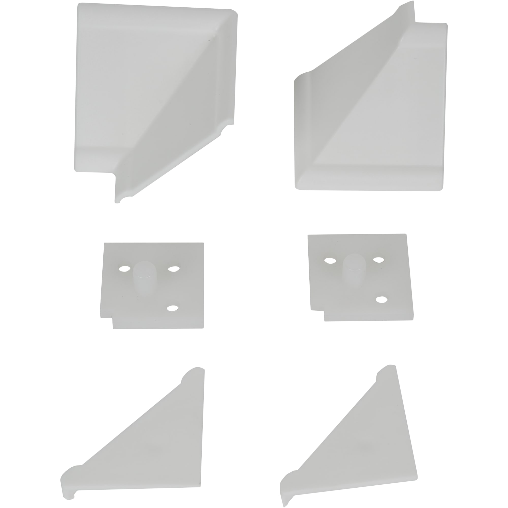 83548512 Комплект для установки плинтуса, цвет белый Santreyd 