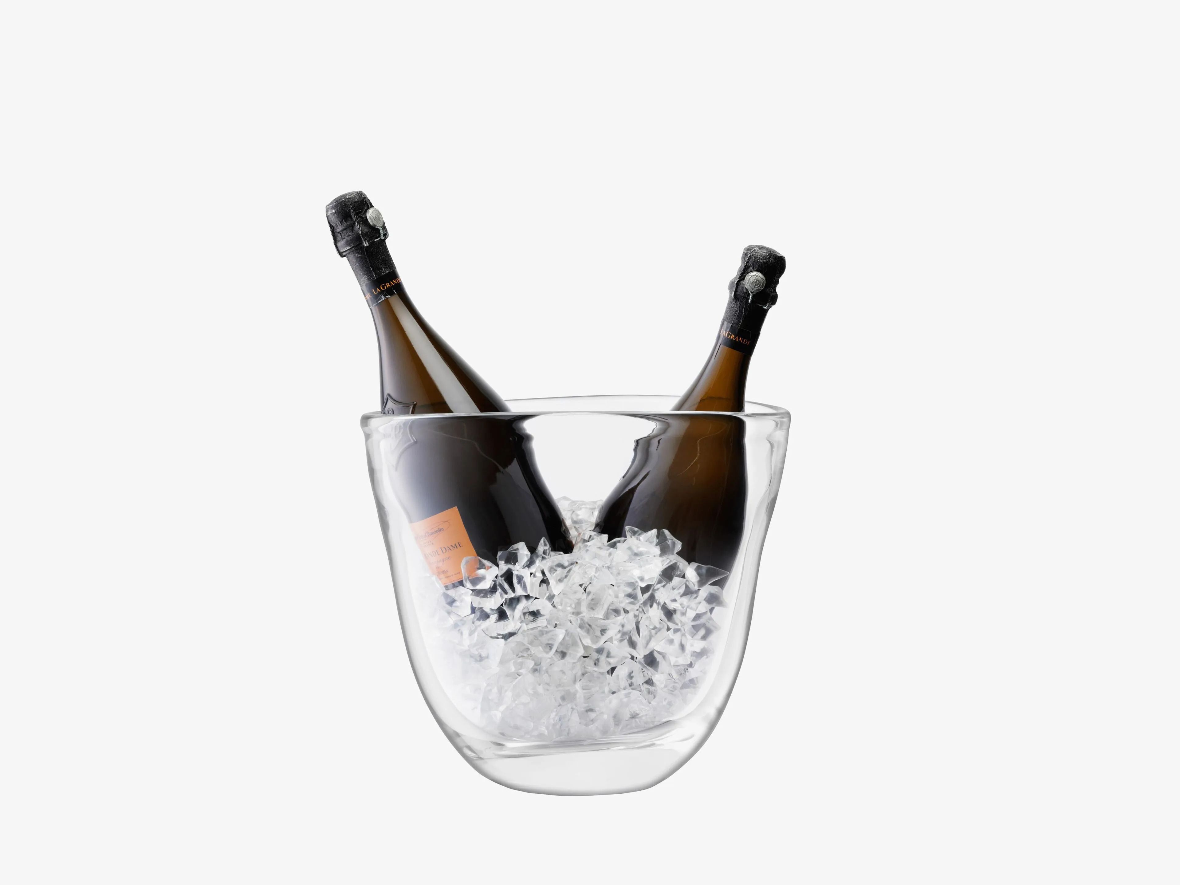 Ведро для шампанского из дутого стекла LSA CELEBRATE DUAL CHAMPAGNE BUCKET ARCH-00045858
