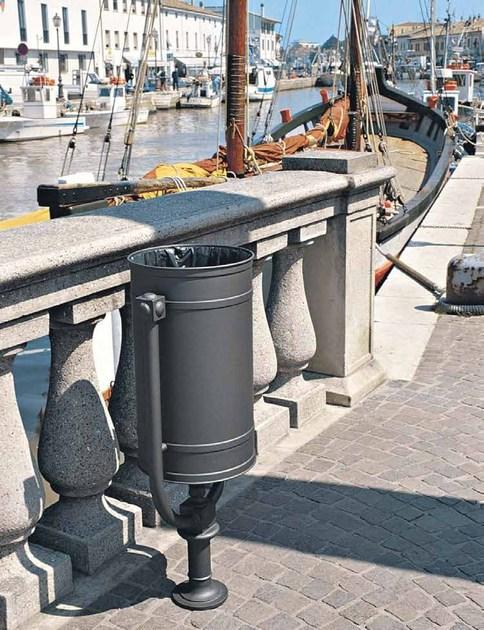 Neri Урна для мусора с крышкой для улицы Melia 2274, 2275  - Вид №3