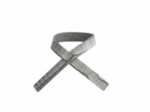 98492 CROCO black петля для салфеток 1х30 см, набор 4 шт;LIND DNA