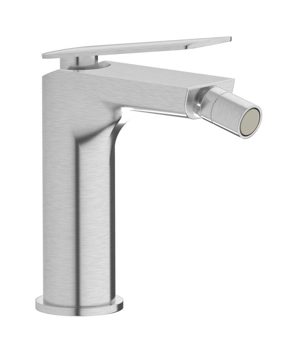 Смеситель для биде на 1 отверстие в комплекте с донным клапаном. WE ARE IB k2220ss Brushed Nickel K2