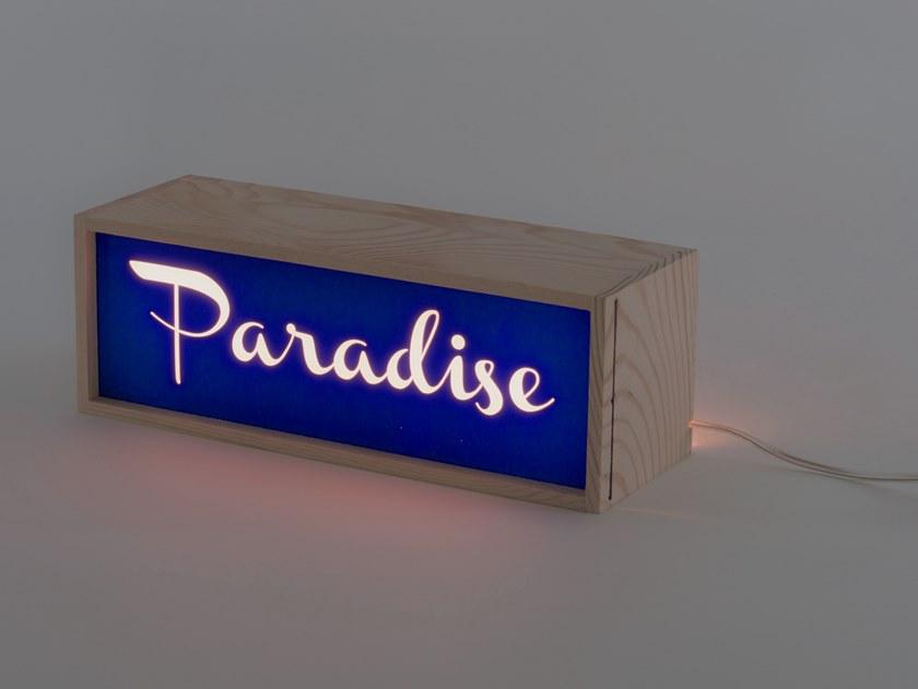 Seletti Настольная лампа из дерева Lighthink boxes sun-id-1345385 - Вид №1