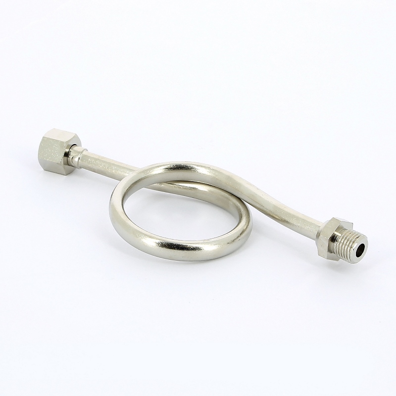 Трубка демпферная для манометра, с накидной гайкой EMMETI 1/4" 00512008 - Вид №1