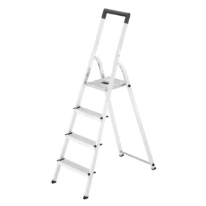 Стремянка алюминиевая Hailo 8140-400 4 ступени, максимальная нагрузка 150 кг