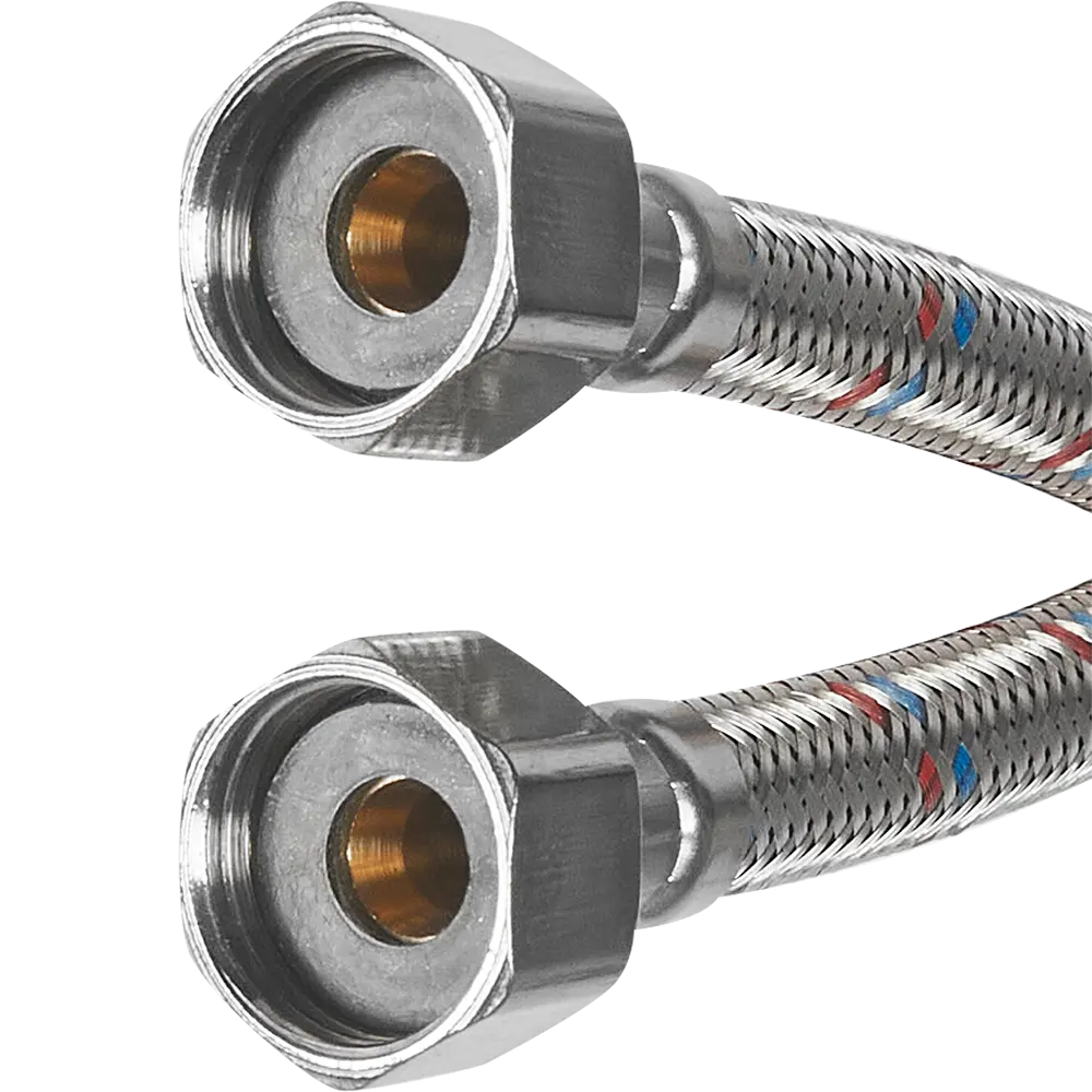 Гибкая подводка для воды Aquabeam 1/2" гайка - гайка 80 см STLM-2079271 - Вид №1