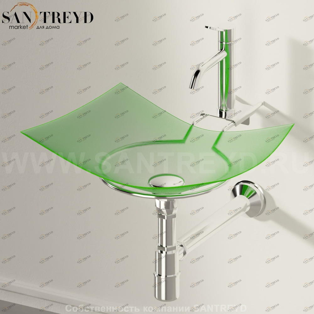 AFOG0600LL Подвесная раковина настенная прямоугольная Agape 