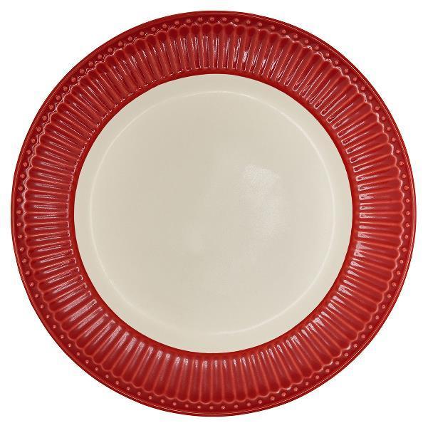 Тарелка Alice red Greengate STWPLAAALI1006