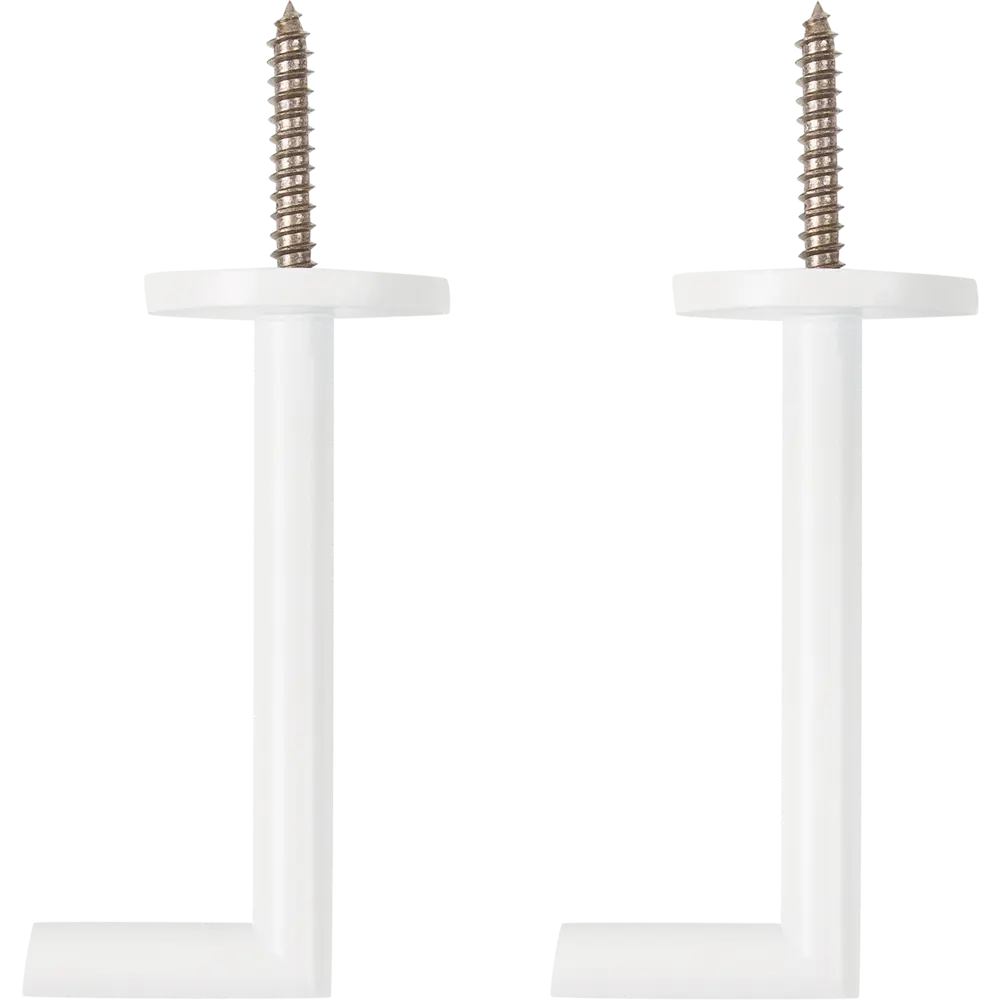 Держатель штор 8 см металл цвет белый 2 шт Santreyd STLM-2208291 - Вид №2