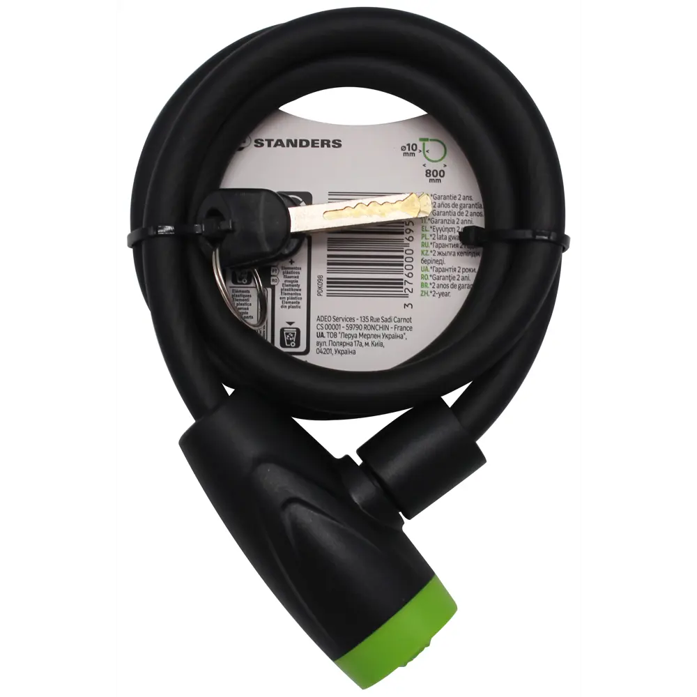 Велосипедный замок Standers с защитным покрытием, 10 мм 82247315 STLM-0023068 - Вид №3