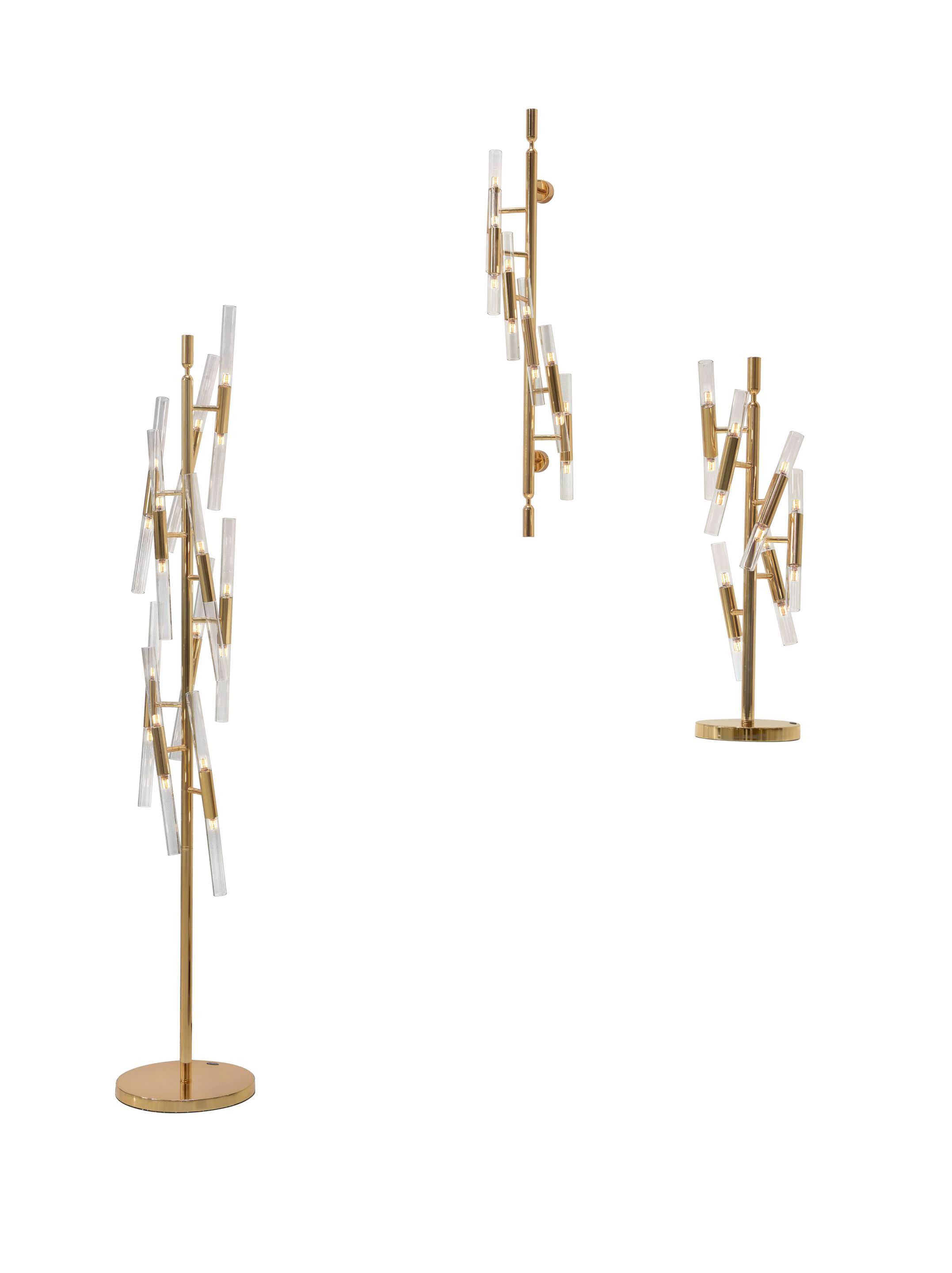 Настенный светильник из нержавеющей стали и стекла K-Lighting Крокодил ARCH-00014741