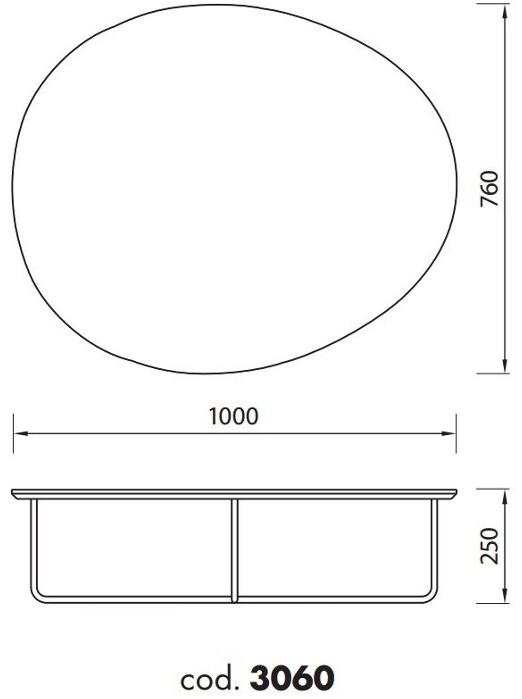ALMA DESIGN Низкий круглый журнальный столик Bonnie & clyde sun-id-1379642 - Вид №2