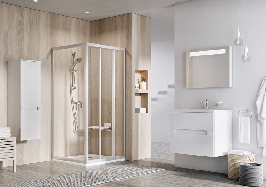 APSS-90 белая+Гpапе Ravak 94070102ZG - Вид №1