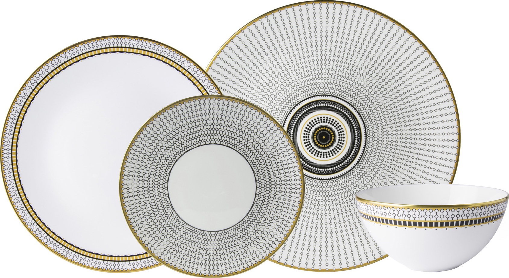 10650447 Royal Crown Derby Сервиз обеденный Royal Crown Derby "Вибрации" (Oscillate, Onyx) 12/54 Фарфор костяной 