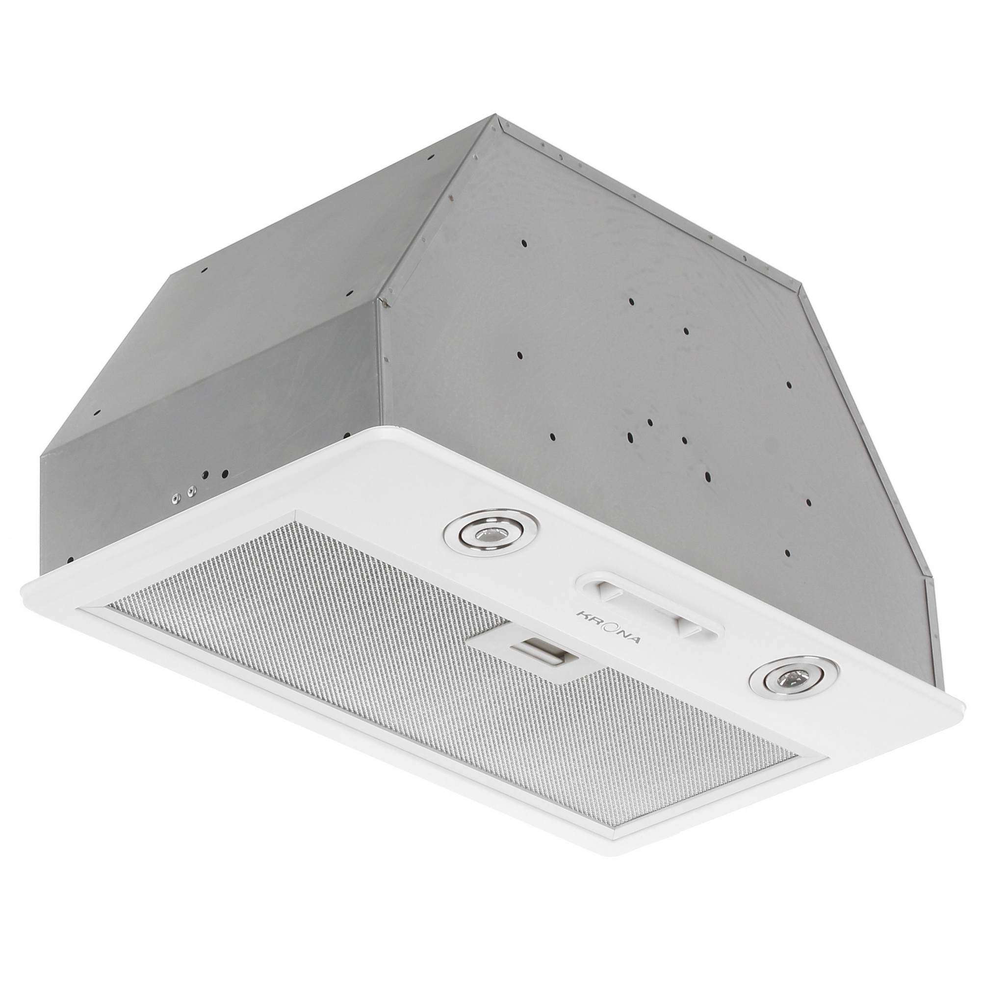 8186066 Вытяжка полновстраиваемая KRONA RUNA 600 S белый STDN-0087420