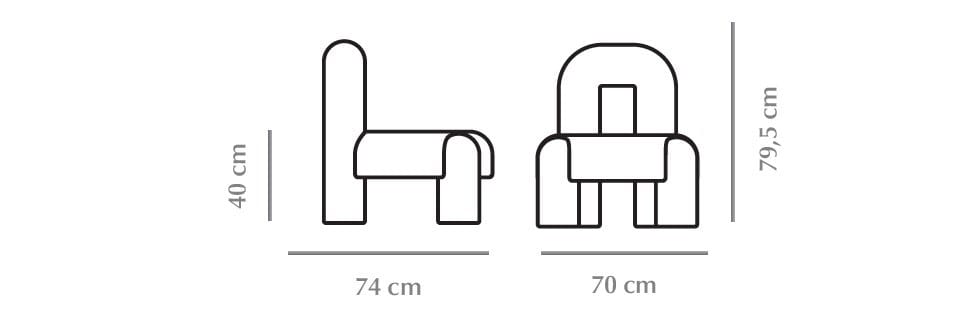 Бархатное кресло DOOQ Marlon ARCH-00100165 - Вид №9
