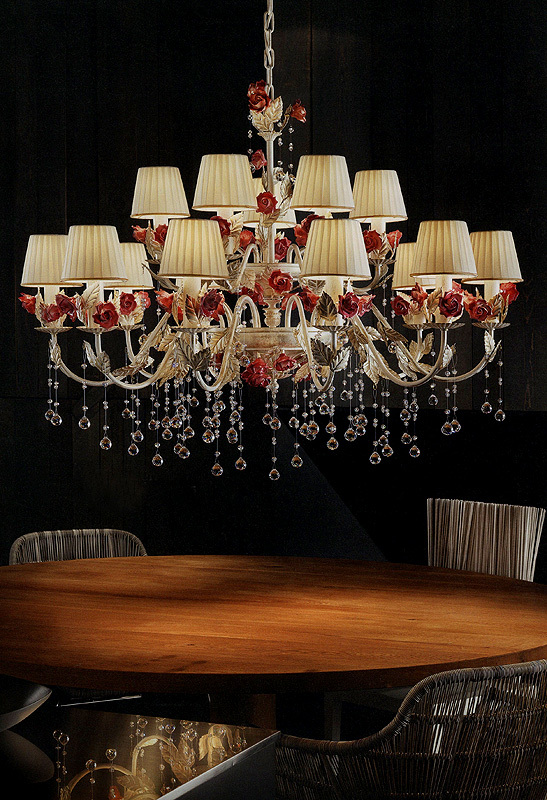 Люстра  MASIERO CERAMIC GARDEN 10+5 Dimore