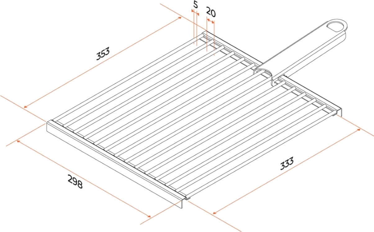 17637489 Решётка барбекю универсальная STLM-0008453 GRATAR  - Вид №1