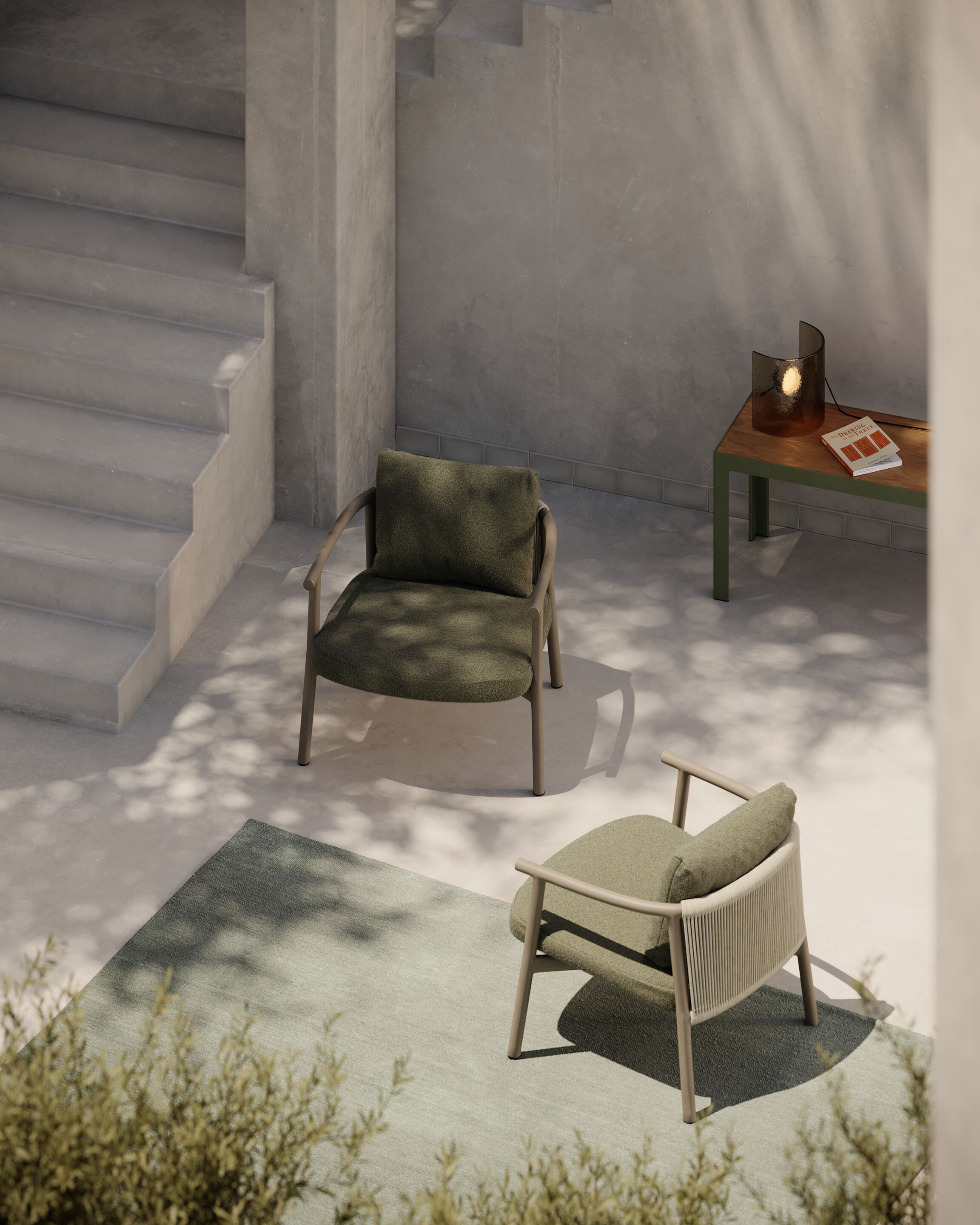 Ткань сад стул с подлокотниками Bivaq бальзам ARCH-00008582 - Вид №1