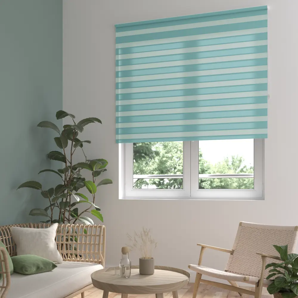 INSPIRE Peter - Рулонная штора день-ночь бирюза 160×175 см 85225660 STLM-0060094 - Вид №10