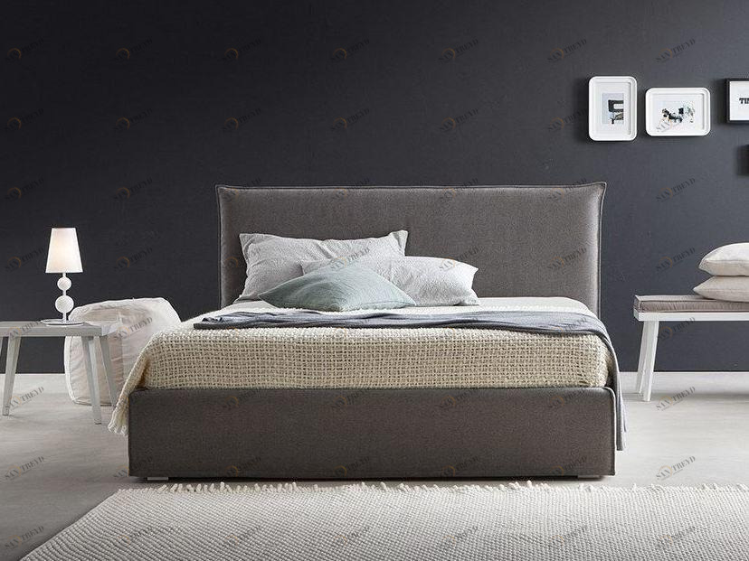 Chaarme Letti Двуспальная кровать со съемным чехлом из ткани sun-id-1477823