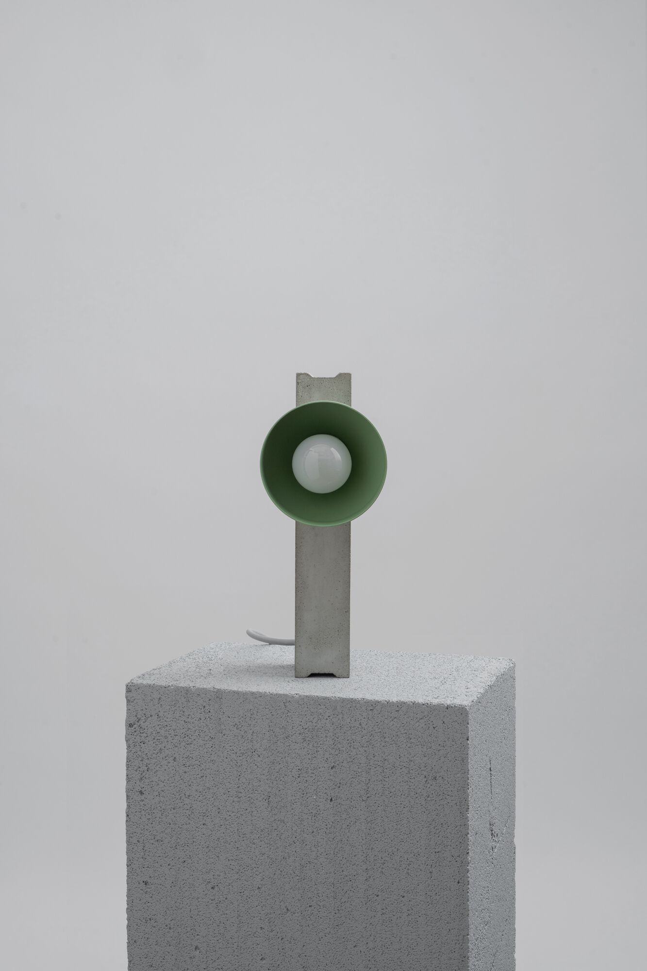 Настенный / настольный светильник из стали с порошковым покрытием и цемента +kouple блок ARCH-00141549 - Вид №9