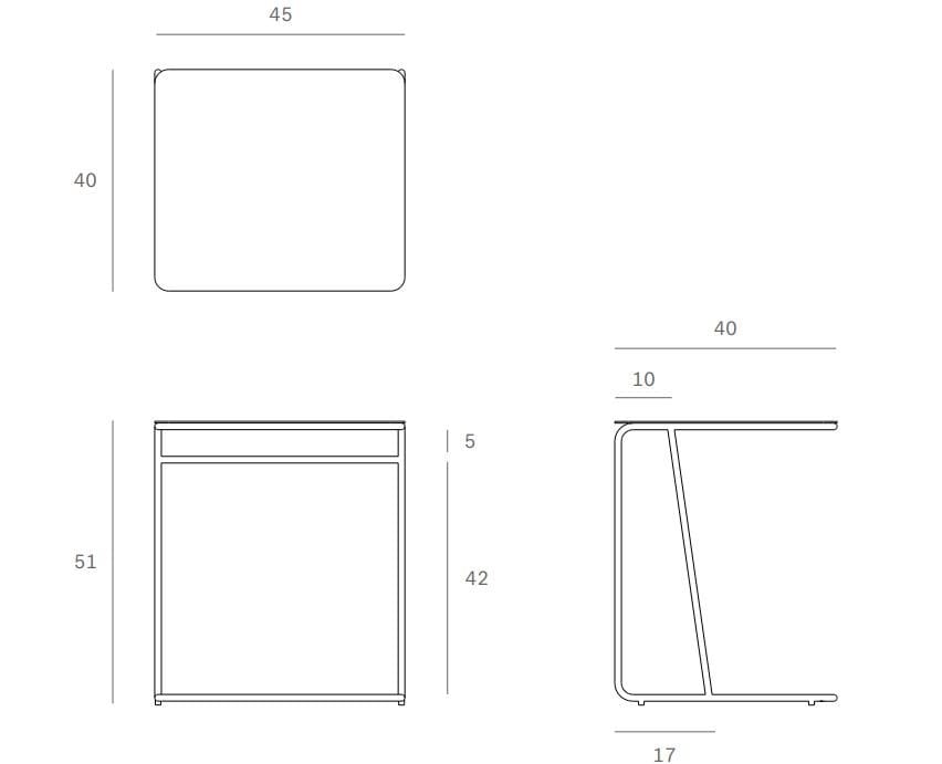 Металлический прямоугольный журнальный столик Ethnicraft Ellipse ARCH-00048438 - Вид №10