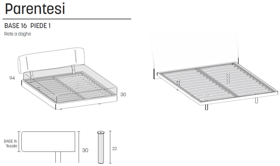 Caccaro Двуспальная кровать из ткани с мягким изголовьем Letti tessili sun-id-1494971 - Вид №9