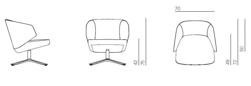 Спицевое кресло с подлокотниками Montis Back Me Up ARCH-00047134 - Вид №2