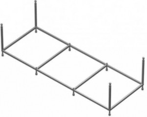 91258726 Монтажный комплект к акриловой ванне Easy 170x70 ZRU9302907 STLM-0525006 ROCA