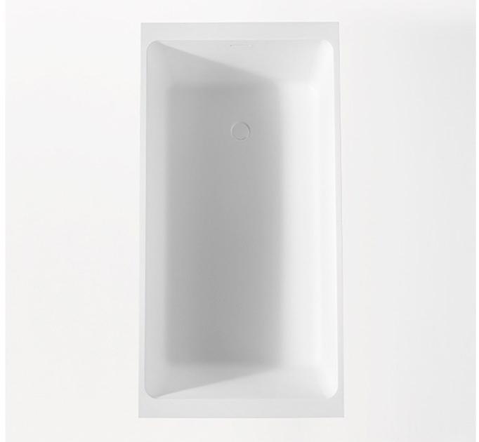 Blu Bathworks® Прямоугольная ванна синего цвета ∙ stone ™ Metrix Bt0105.01 - Вид №1