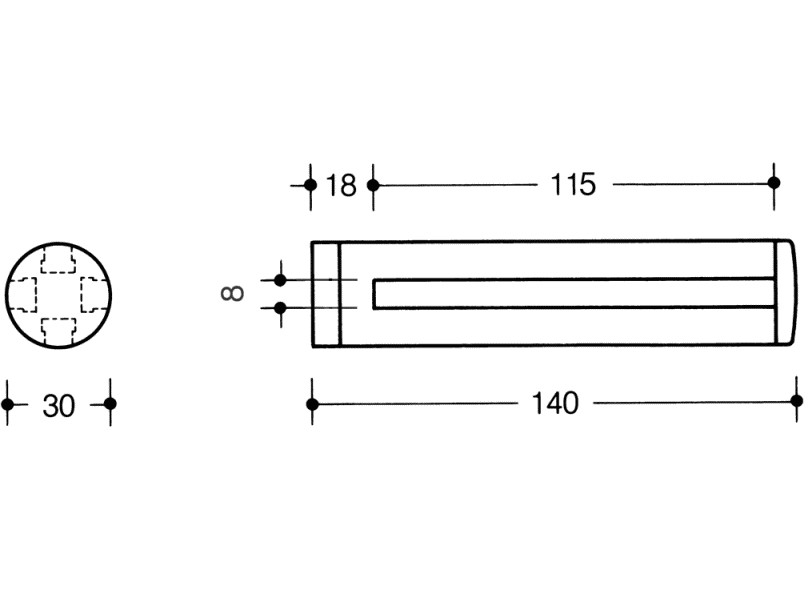 477.03.510 держатель стеклянной пластины HEWI Serie 477/801  - Вид №1