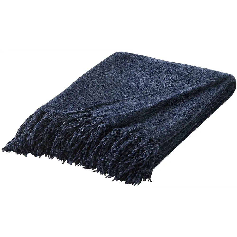 Плед Шенилл 150x200 см полиэстер цвет синий Santreyd STLM-2055280