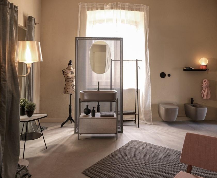 Scarabeo Ceramiche Тумба под умывальник из металла с ящиками Diva sun-id-1465449 - Вид №5