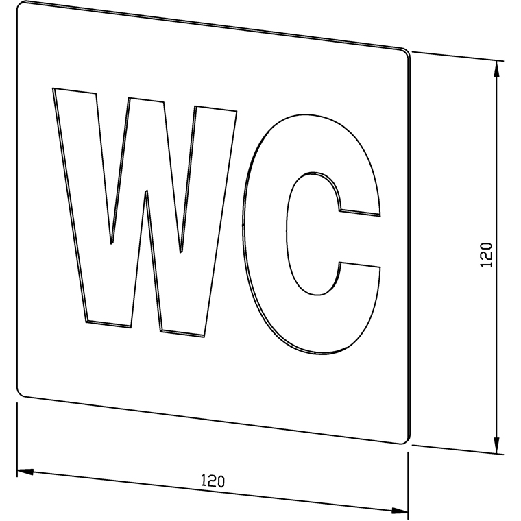 700404 Пиктограмма "туалет" AC404 WAGNER_EWAR A-LINE Wagner Ewar  - Вид №1