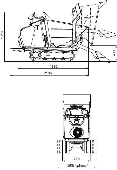 Hinowa Гусеничный мини-самосвал sun-id-1360810 - Вид №12