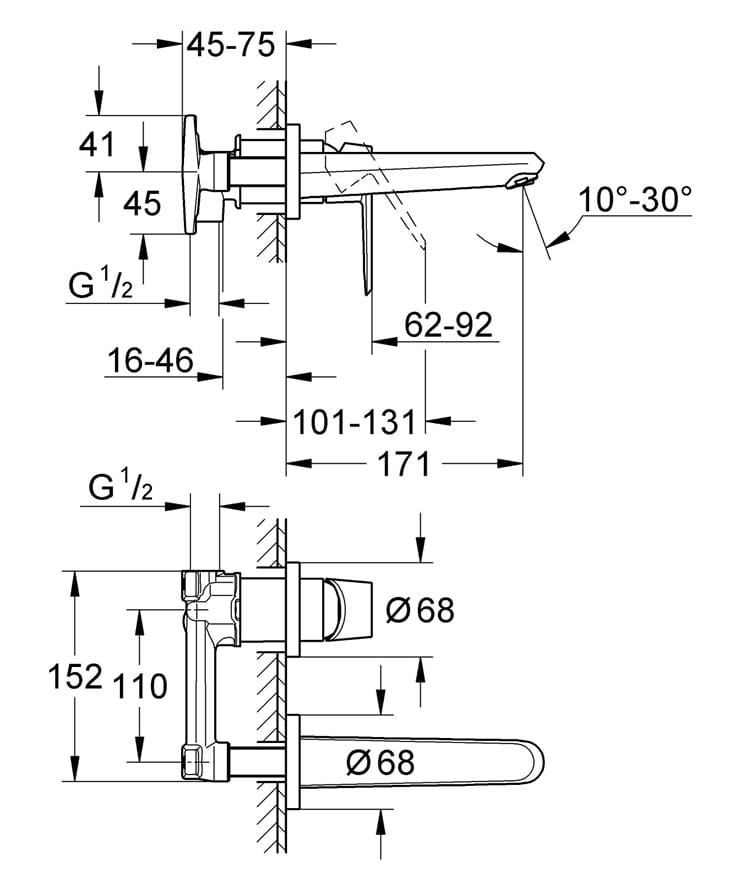 Встраиваемый корпус для смесителя Grohe 32635000 ARCH-00035528 - Вид №10