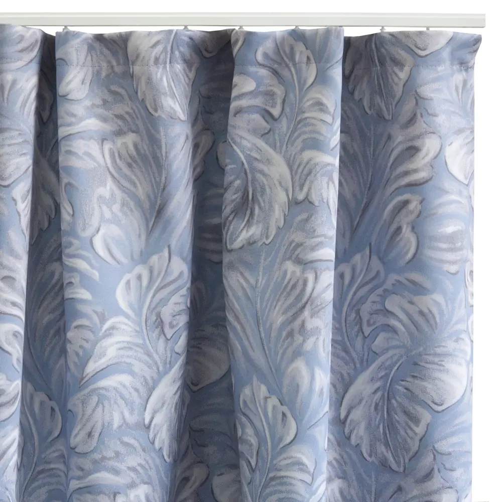 Штора на ленте блэкаут Inula 150x260 см растения цвет серо-голубой SEASONS STLM-2125811 - Вид №3